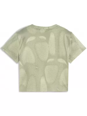 Tricou pentru femei PUMA DARE TO AOP BABY TEE 63214582 ARMATA LUX
