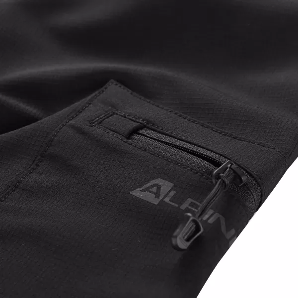  Pantaloni softshell pentru bărbați ALPINE PRO CORB MPAF672 NEGRU 