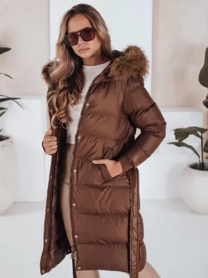 Palton de damă DSTREET TY5009 MARO