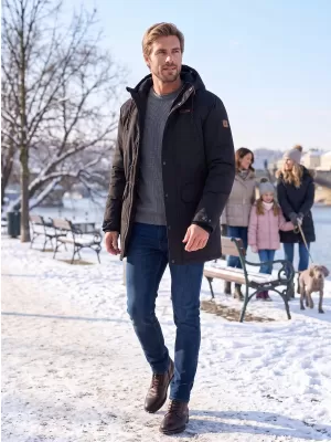 Geaca de iarna pentru barbati ALTISPORT GERRY NEGRU