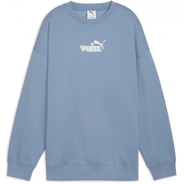  Panoul pentru doamne PUMA ESS NATURE 2 0 OVERSIZED CREW FL 68807834 COOL ALBASTRU 