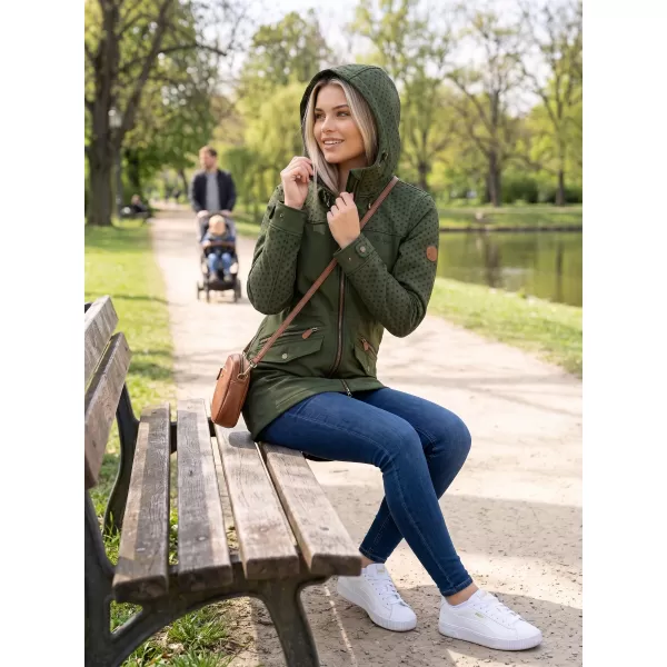  Geacă de softshell pentru femei ALTISPORT GEMEE KAKI 