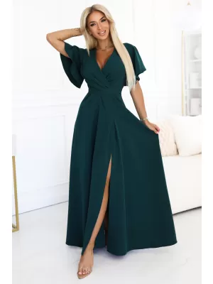 Rochie NUMOCO JENNIFER 581-8 VERDE STICLA