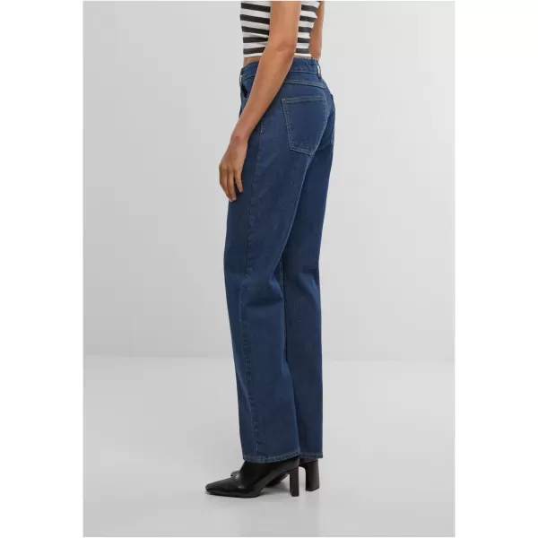  Blugi URBAN CLASSICS TB7193 BLUE DEEP BLUE SPĂLATĂ 