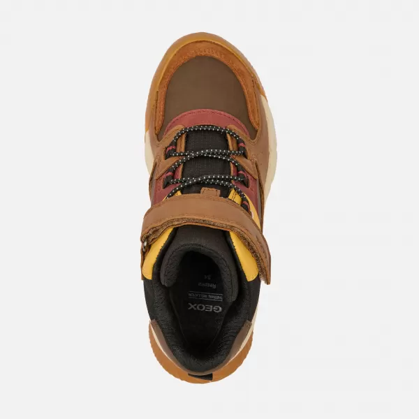  Botine pentru baieti GEOX FLEXYPER PRO BOY B J56NBA0ME22C6FN6 MARO 
