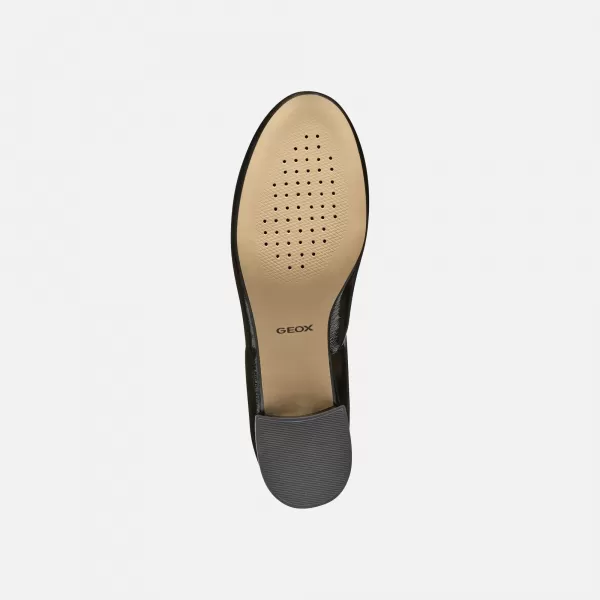  Pantofi de dama cu toc GEOX FLORETIA NEGRU 