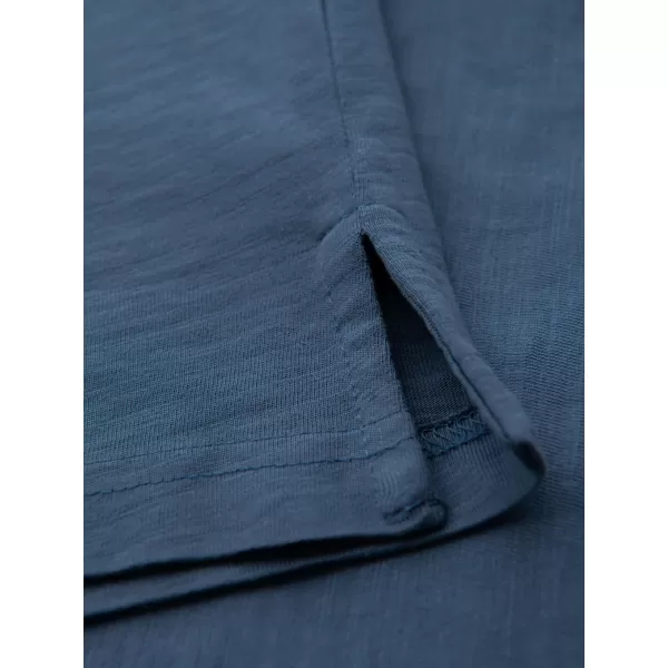  Mens t -thirt cu guler OMBRE OM-POWS-0142 ALBASTRU ÎNCHIS 
