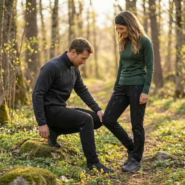  Pantaloni softshell pentru bărbați ALTISPORT CORRON NEGRU 