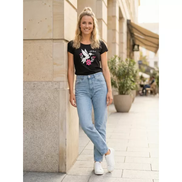  Tricou pentru femei cu mâneci scurte ALTISPORT ALW192122 NEGRU 