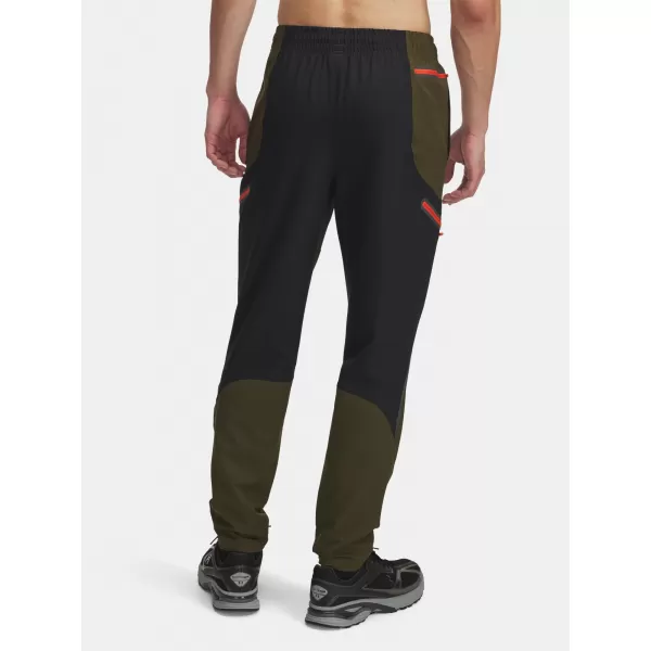  Pantaloni sport pentru bărbați UNDER ARMOUR UA UNSTOPPABLE CARGO PANT 1390256-308 VERDE 