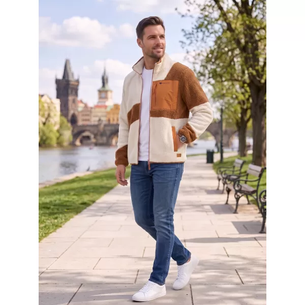 Hanorac pentru bărbați din fleece ALTISPORT GANAN BEJ 