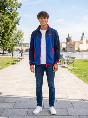 Hanorac pentru bărbați din fleece ALTISPORT GAMEL ALBASTRU