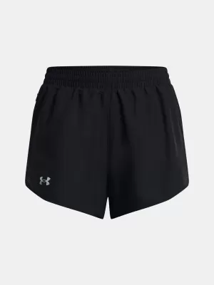Pantaloni scurți de damă UNDER ARMOUR UA FLY BY 3'' SHORTS 1382438-001 NEGRU