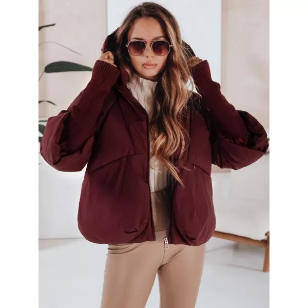  Geacă pentru doamne DSTREET TY5037 CLARET 