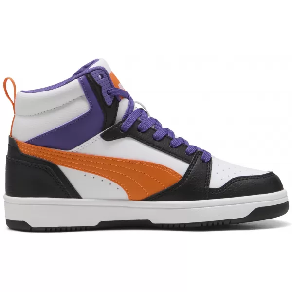  Pantofi pentru bebeluși PUMA REBOUND V6 MID JR 39383134 PUMA ALB/PORTOCALIU/NEGRU 