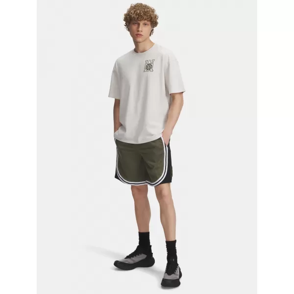  Pantaloni scurți pentru bărbați UNDER ARMOUR UA M COURTSIDE SHORT 6004087-390 VERDE 