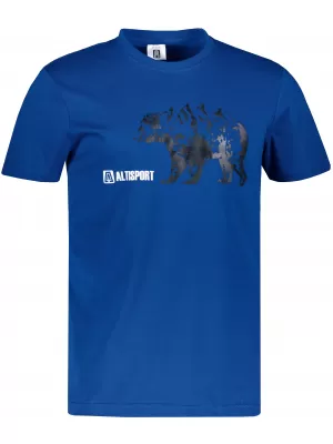 Tricou bărbătesc cu mâneci scurte ALTISPORT ALM193129 SNORKEL ALBASTRU