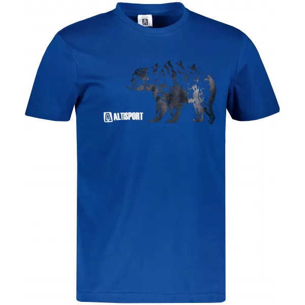  Tricou bărbătesc cu mâneci scurte ALTISPORT ALM193129 SNORKEL ALBASTRU 