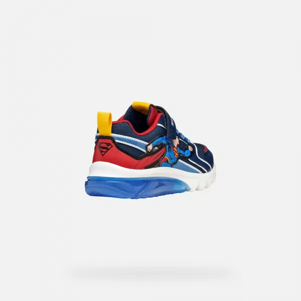  Adidași pentru băieți GEOX CIBERDRON J56LBD05411C0200 ALBASTRU 