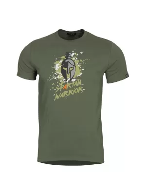 tricou PENTAGON AGERON SPARTAN WARRIOR K09012 VERDE MĂSLINIU