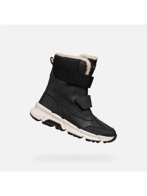 Botine pentru baieti GEOX FLEXYPER PLUS J46LCF0MEFUC9999 NEGRU