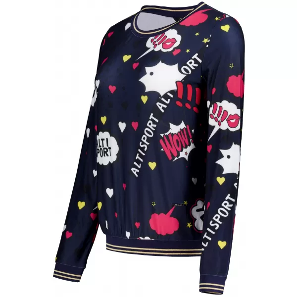  Tricou de damă ALTISPORT GAIA ALBASTRU ÎNCHIS 