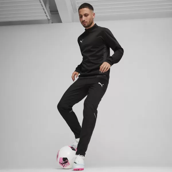  Cămaşă PUMA TEAMGOAL TRAINING 1/4 ZIP TO 658629_03 PUMA NEGRU/ALB/GRI ÎNCHIS 