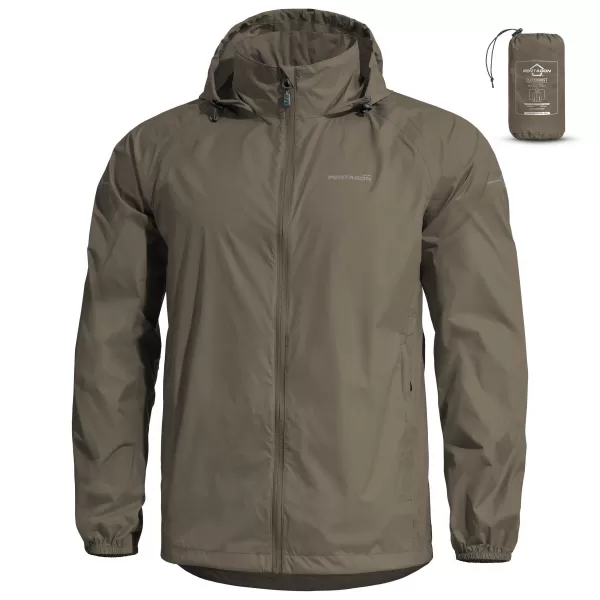  Jachetă pentru bărbați PENTAGON CLOUDBURST PACKABLE MENS RAIN JACKET K07019 MARO GRI 