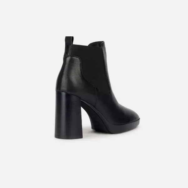  Pantofi de dama cu siret GEOX TEULADA NEGRU 