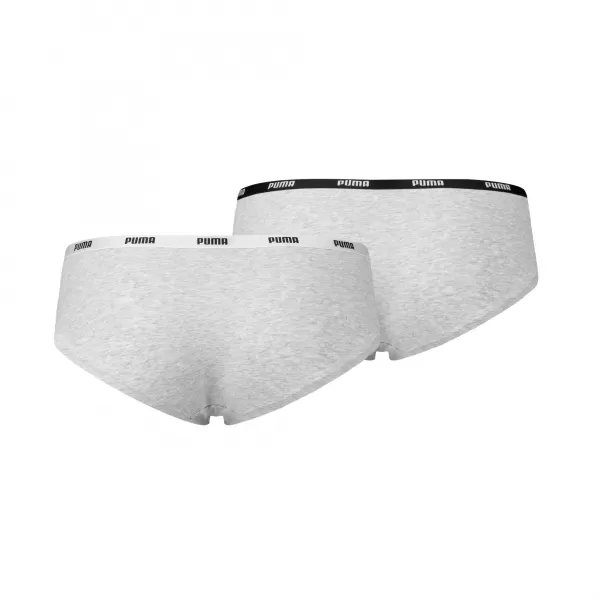  Chiloți PUMA WOMEN HIPSTER 2P PACK 90785205 GRI/GRI 