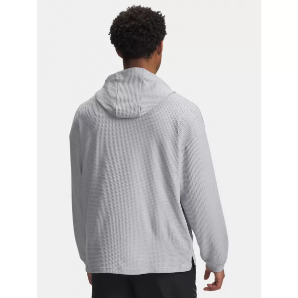  Hanorac pentru bărbați UNDER ARMOUR UA RIVAL WAFFLE HOODIE 1383108-011 GRI 