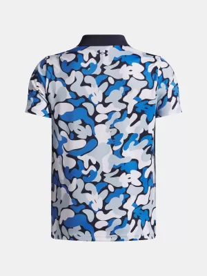 Tricou băieți UNDER ARMOUR UA MATCHPLAY PRINTED POLO 1377349-412 ALBASTRU