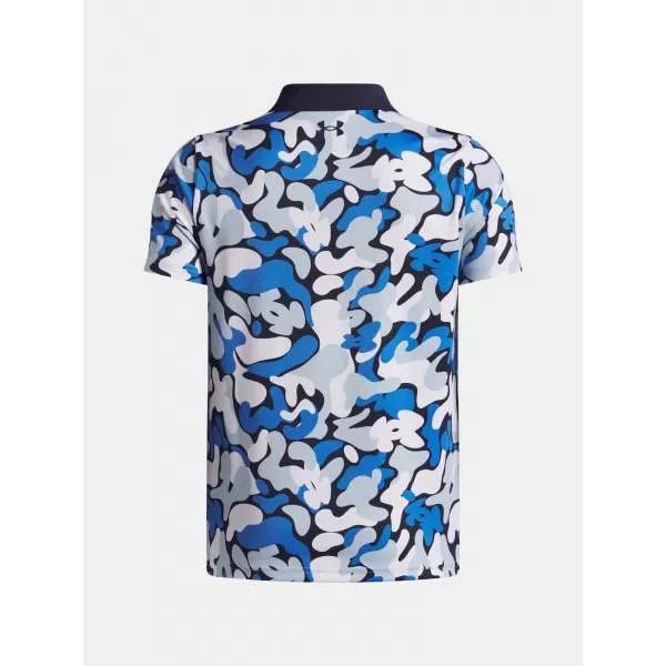  Tricou băieți UNDER ARMOUR UA MATCHPLAY PRINTED POLO 1377349-412 ALBASTRU 