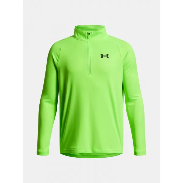  Tricou băieți UNDER ARMOUR UA TECH 2.0 1/2 ZIP 1363286-389 VERDE 