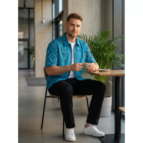  Cămașă premium pentru bărbați ALTISPORT VOJ/ALM034KOS01 SMARALD 