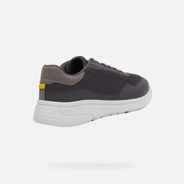  Adidași pentru bărbați GEOX KLAIVER GRI ÎNCHIS 