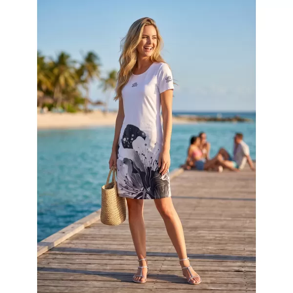  Tricou premium extins pentru femei ALTISPORT VOJ/ALW090SAT02 ALB 
