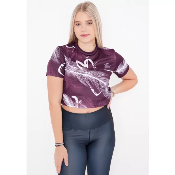  Crop top de damă premium ALTISPORT VOJ/ALW001TR07 VIOLET 