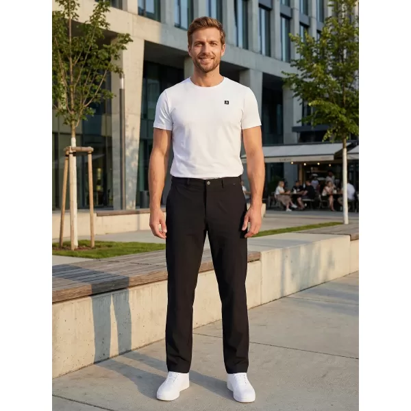  Pantaloni pentru bărbați ALTISPORT ATS TROUSER SLIM-FIT NEGRU 
