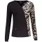 Tricou pentru femei KIXMI VIVIANE NEGRU/BEJ
