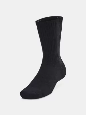 Șosete UNDER ARMOUR UNISEX UA TC 3PK CREW 1386311-001 NEGRU