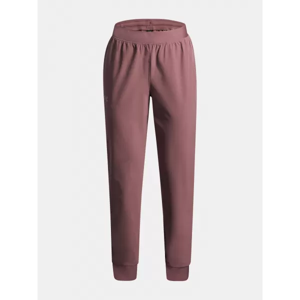  Pantaloni de trening pentru fete UNDER ARMOUR UA RIVAL WOVEN JOGGER 1384207-651 MARO 