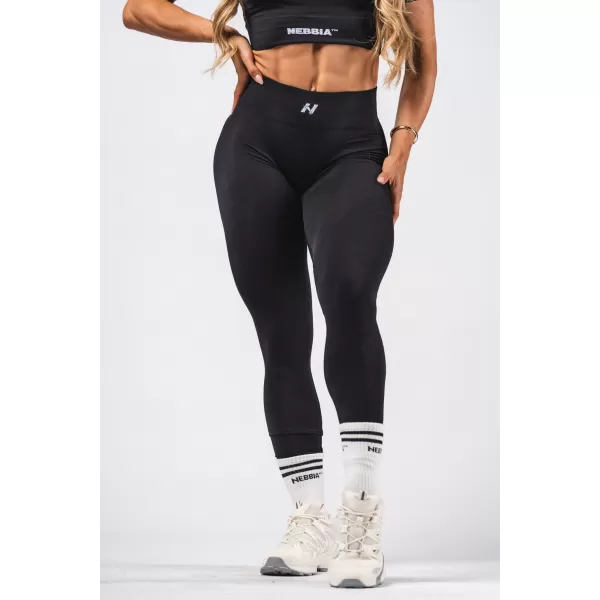  Jambiere de modelare fără cusături maxim push-up FLOW SEAMLESS 497 BLACK Nebbia 