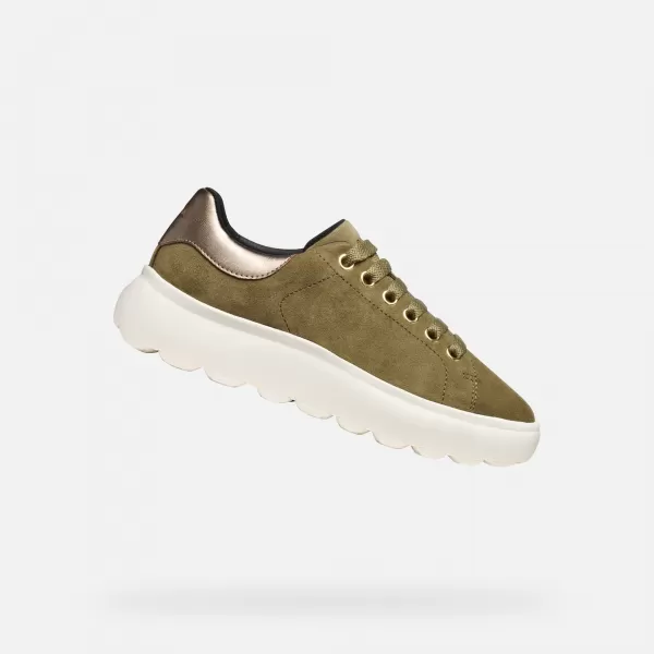  Adidași de damă GEOX SPHERICA EC4.1 G009311 KAKI 