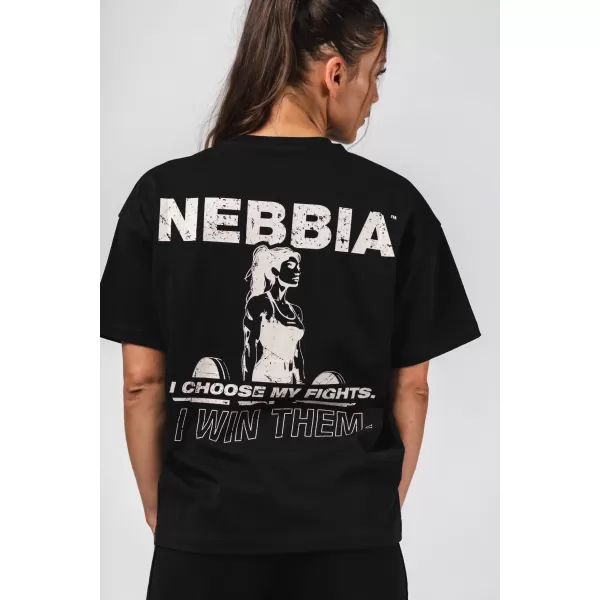  Tricou supradimensionat RESET 491 BLACK Nebbia 