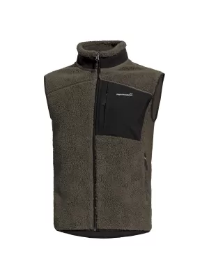 Vesta pentru bărbați PENTAGON SUMMIT SHERPA FLEECE VEST K04016 MARO GRI
