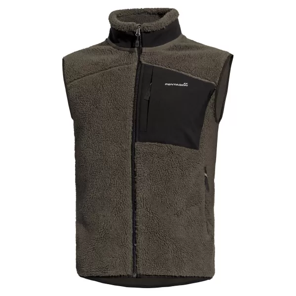  Vesta pentru bărbați PENTAGON SUMMIT SHERPA FLEECE VEST K04016 MARO GRI 