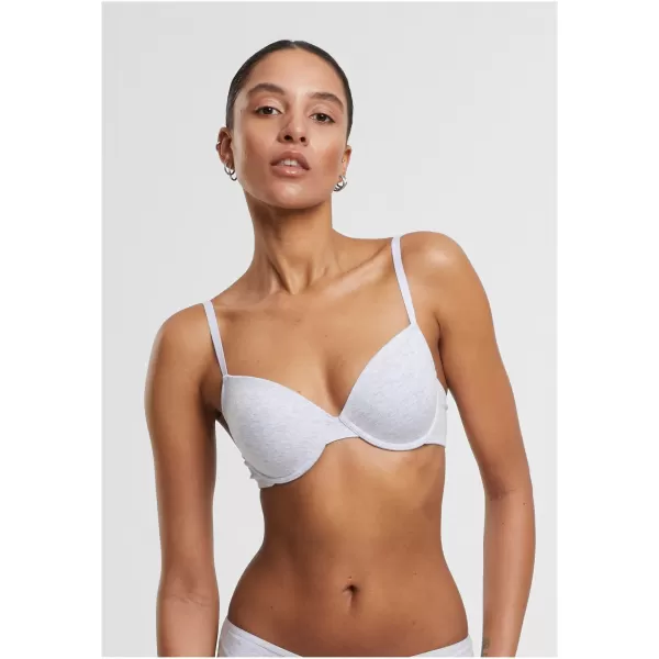  Sutien de damă URBAN CLASSICS TB7652A ALB/GRI CĂNIU 