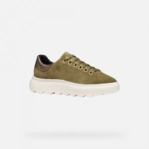  Adidași de damă GEOX SPHERICA EC4.1 G009311 KAKI 