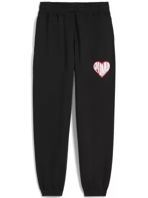 Pantaloni de trening pentru bărbați PUMA HOOPERHOTLINE SWEATPANT 63283402 PUMA NEGRU